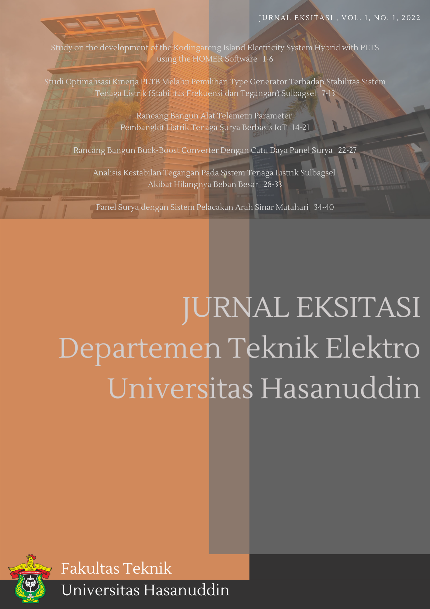 					View Vol. 1 No. 1 (2022): Journal of Excitation of the Department of Electrical Engineering. Vol. 1. No. 1. 2022
				