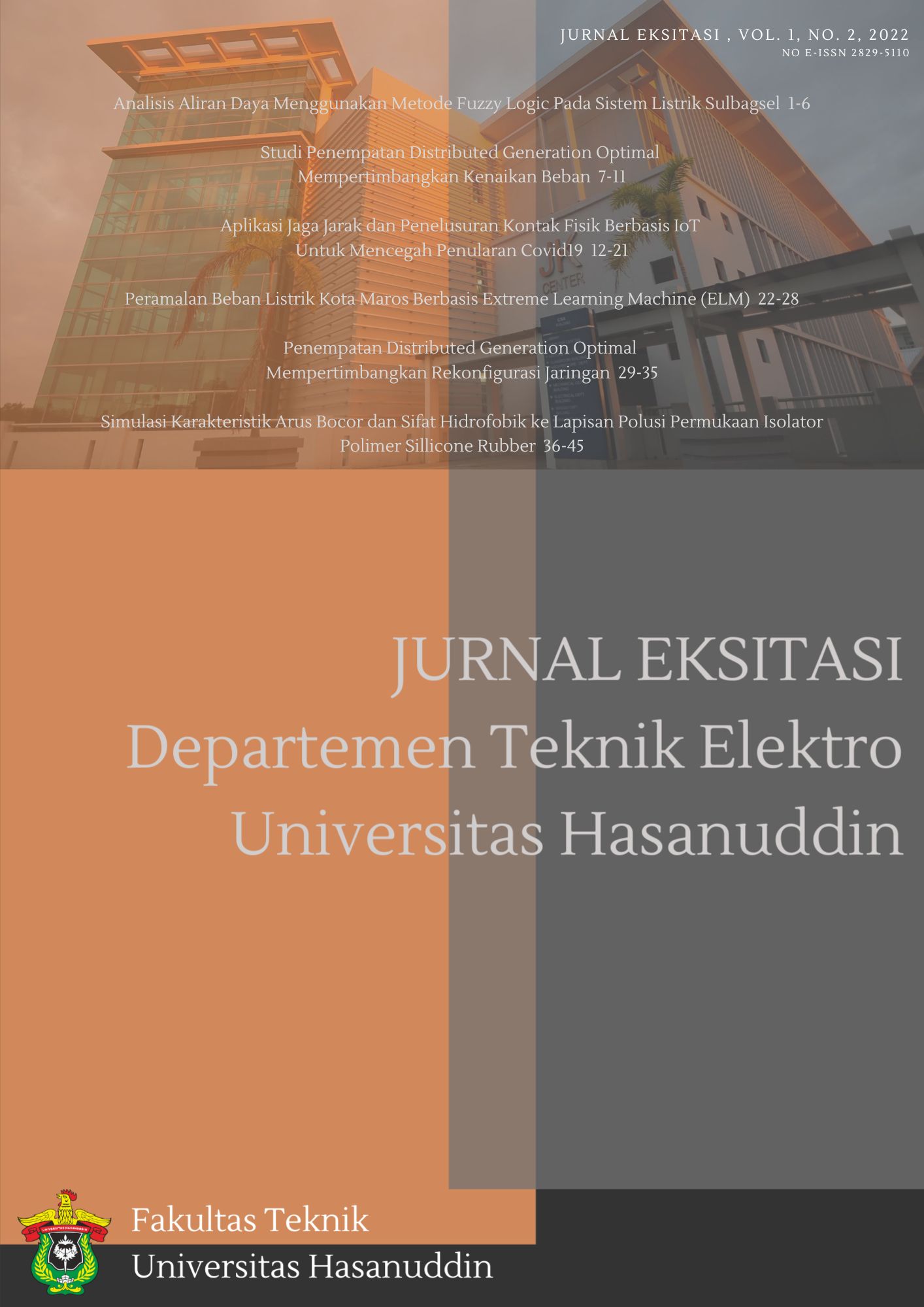 					View Vol. 1 No. 2 (2022): Journal of Excitation of the Department of Electrical Engineering. Vol. 1. No. 2. 2022
				
