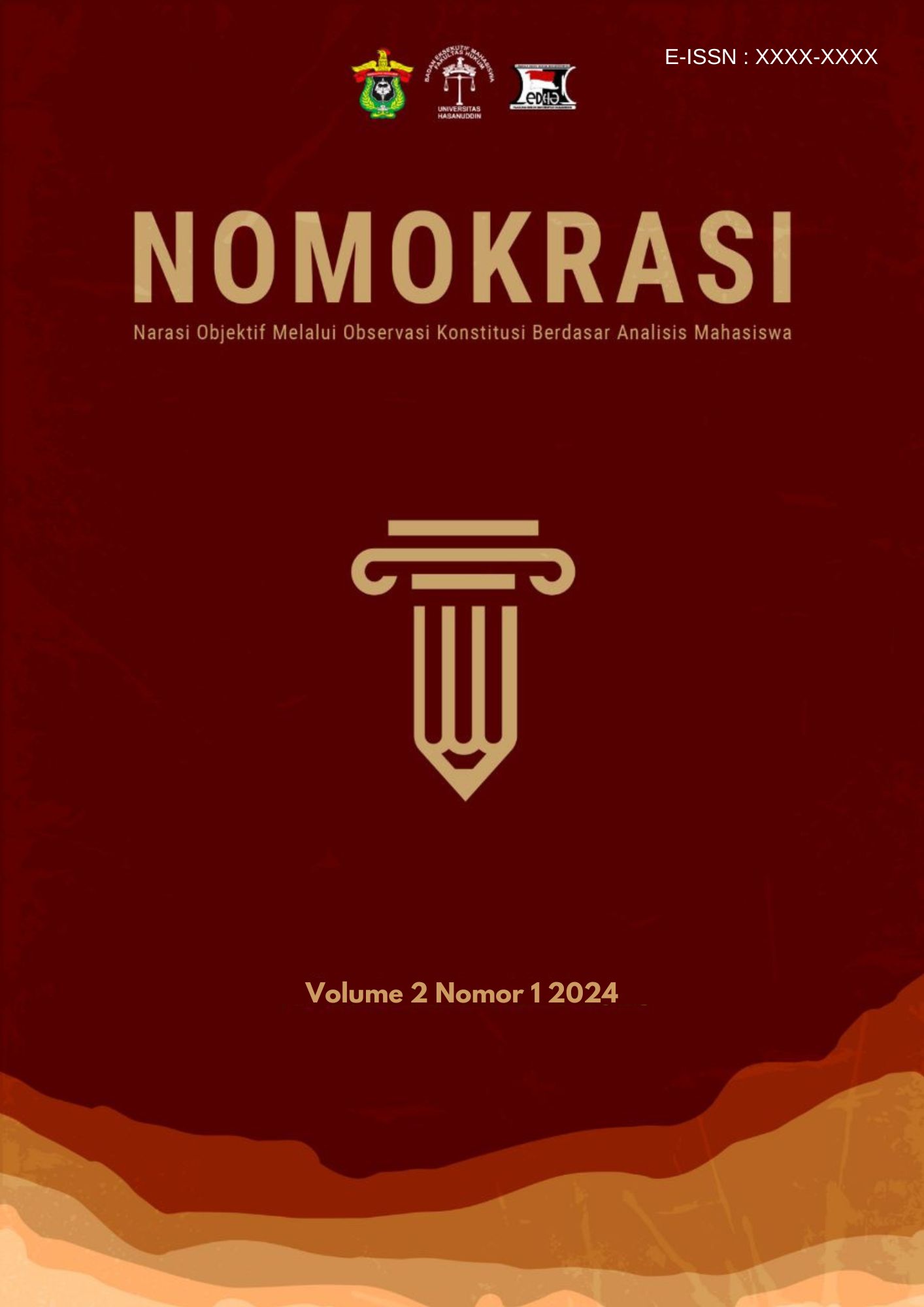 					View Vol. 2 No. 1 (2024): JURNAL NOMOKRASI
				