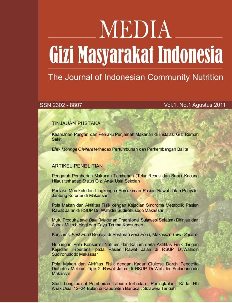 					View Vol. 1 No. 1 (2011): Media Gizi Masyarakat Indonesia
				