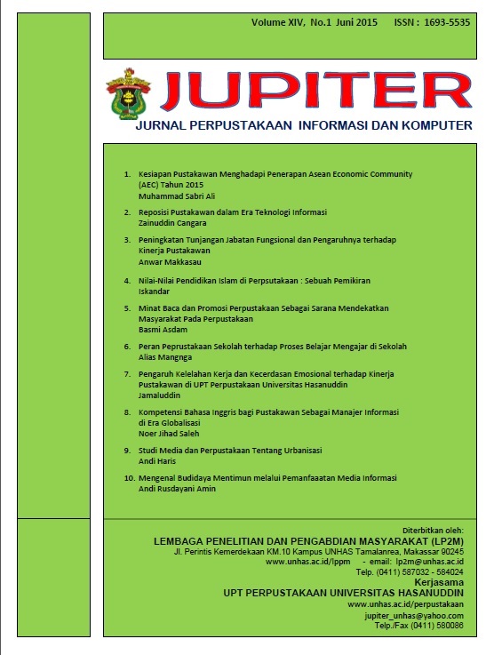 					View Vol. 14 No. 1 (2015): JUPITER
				