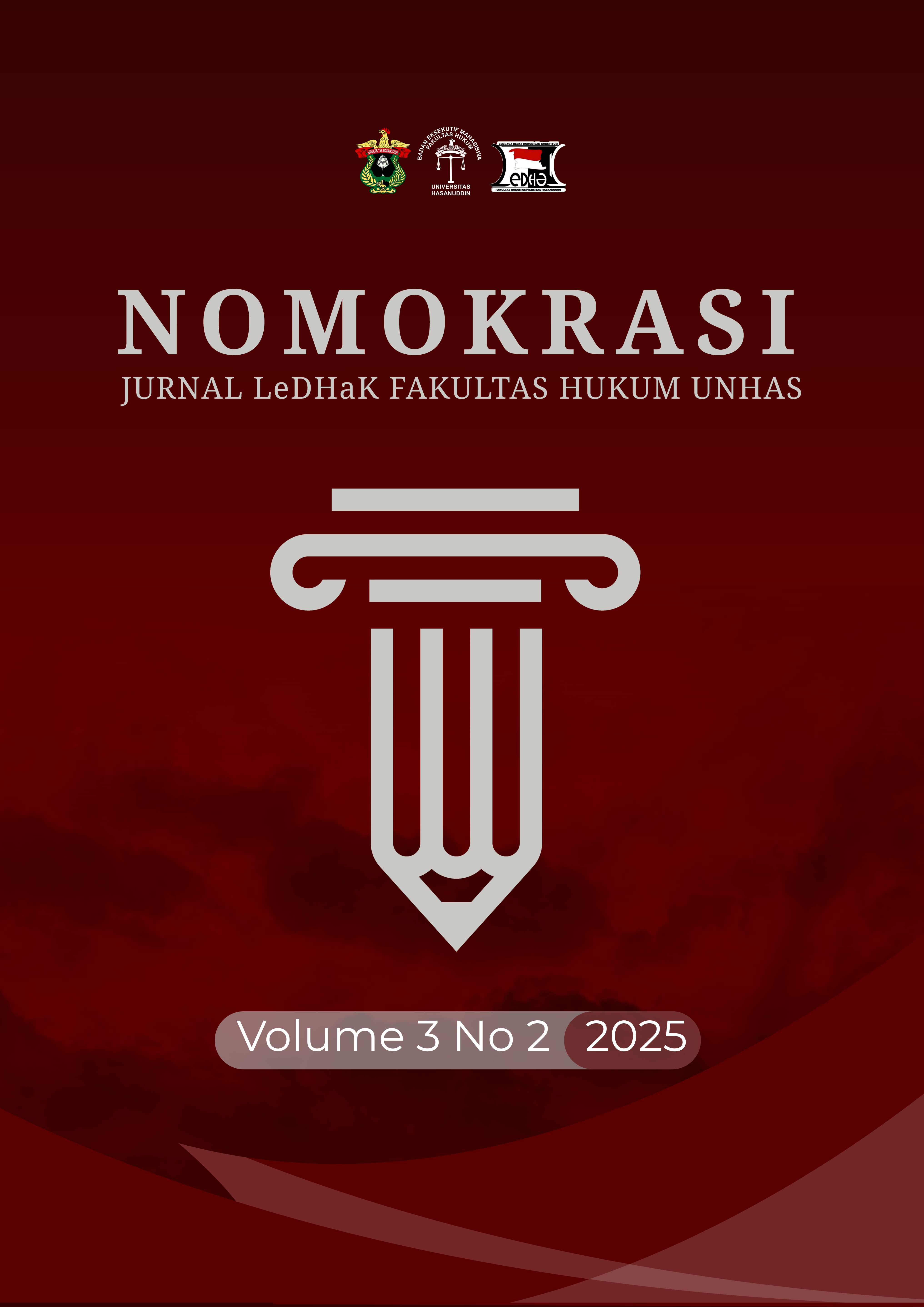 					View Vol. 3 No. 2 (2025): JURNAL NOMOKRASI
				
