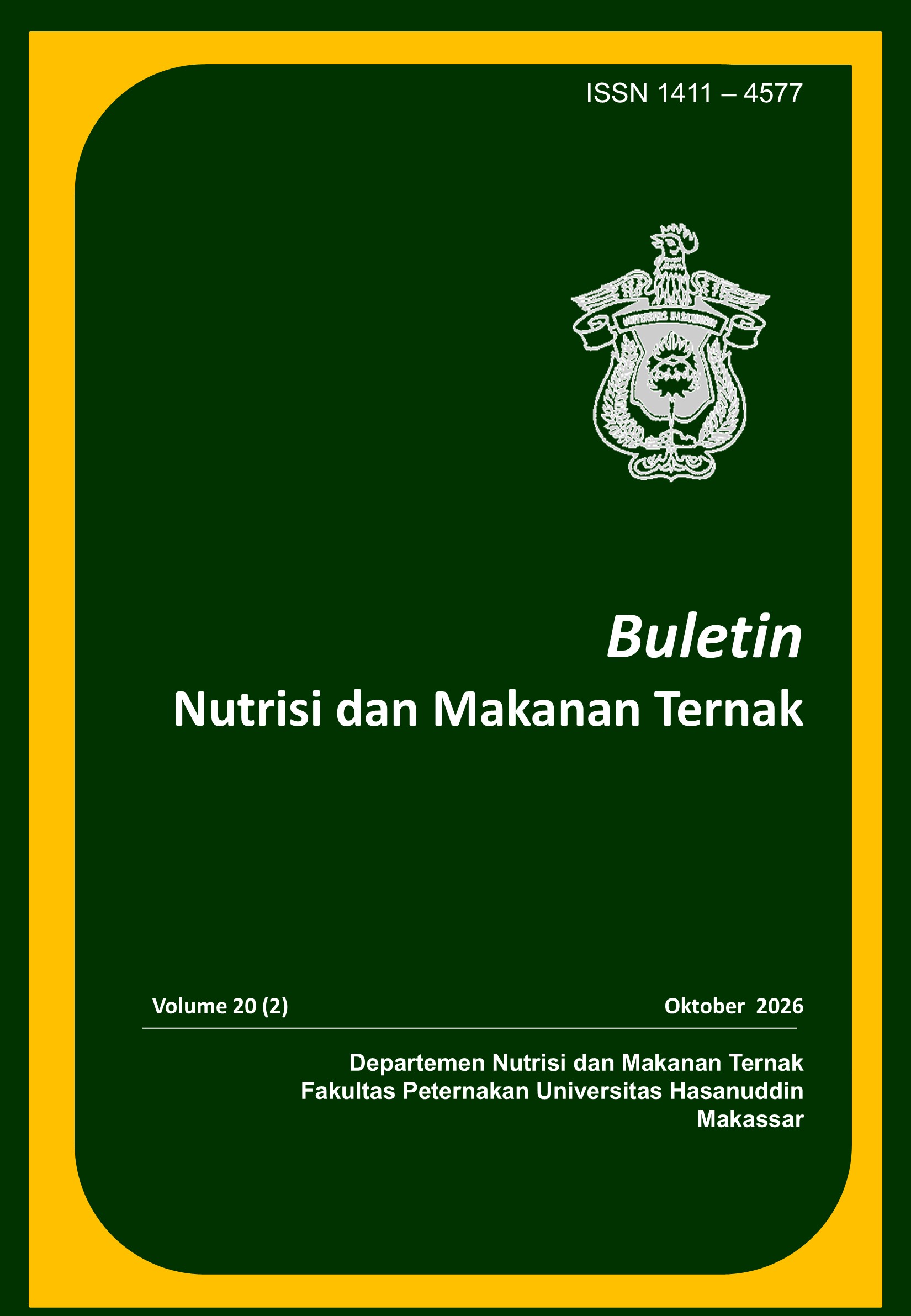 					View Vol. 20 No. 2 (2026): Buletin Nutrisi dan Makanan Ternak
				