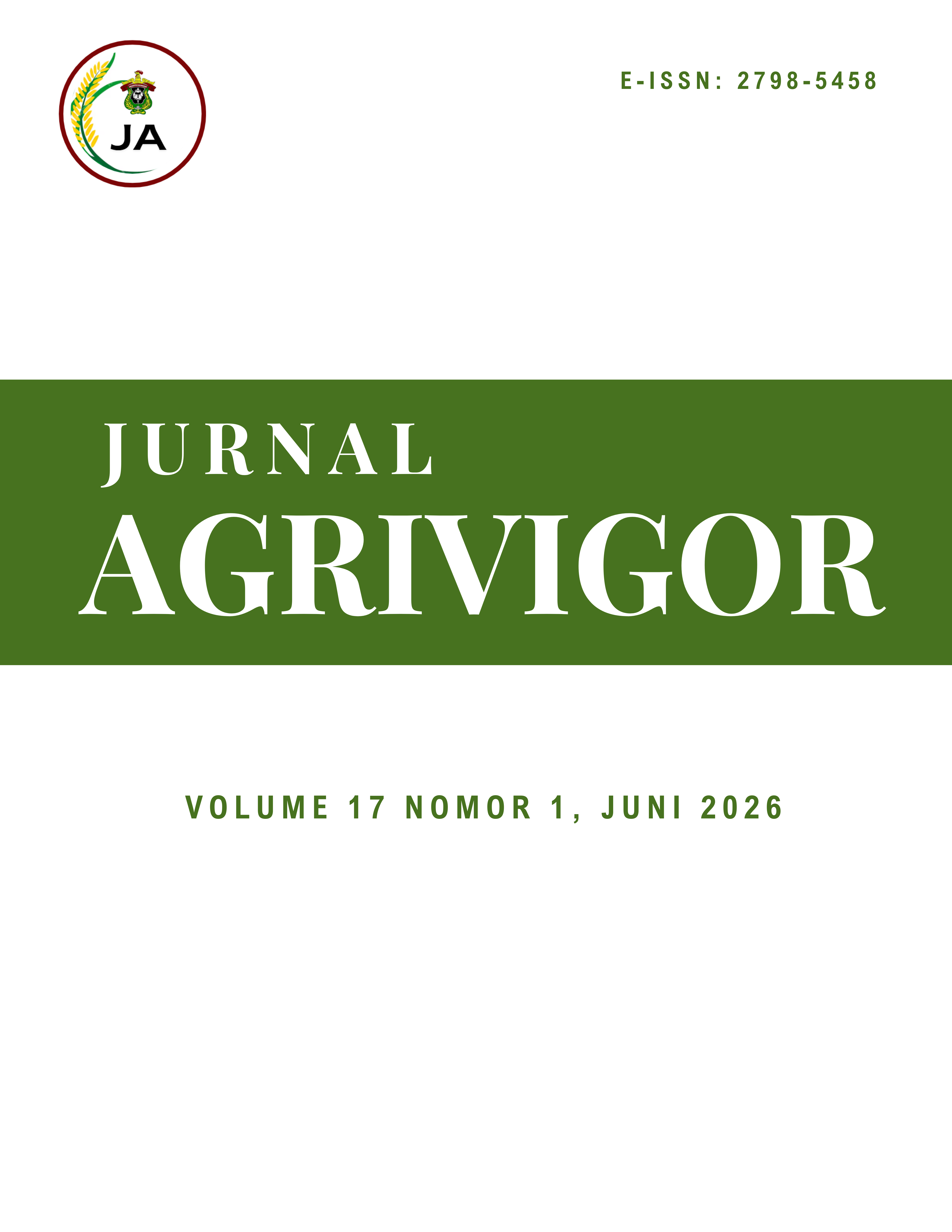 					View Vol. 17 No. 1 (2026): JURNAL AGRIVIGOR, VOL. 17 NO. 1, JUNI 2026
				