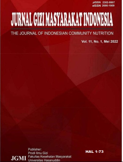 					View Vol. 11 No. 1 (2022): Jurnal Gizi Masyarakat Indonesia Vol. 1  2022
				