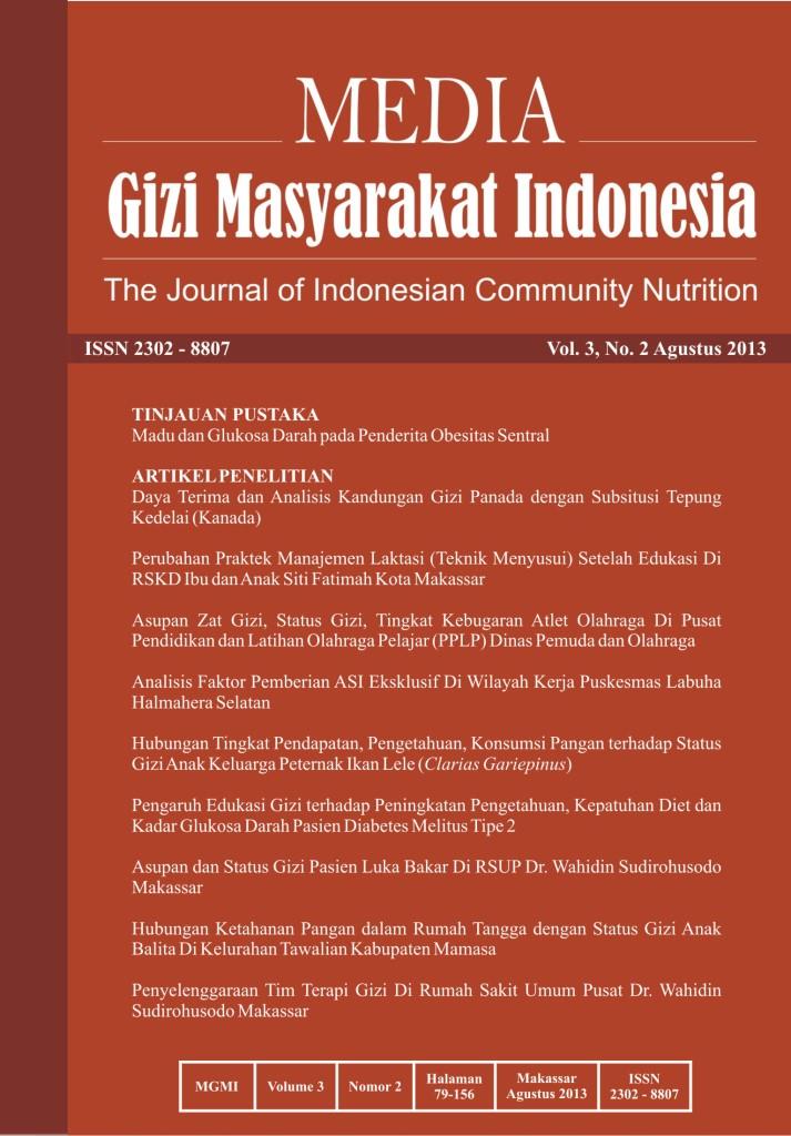 					View Vol. 3 No. 2 (2013): Media Gizi Masyarakat Indonesia
				