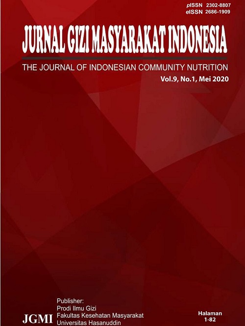 					View Vol. 9 No. 1 (2020): Vol.9, 2020,, Jurnal Gizi Masyarakat Indonesia, The Journal of Indonesian Community NutritionNutrition
				