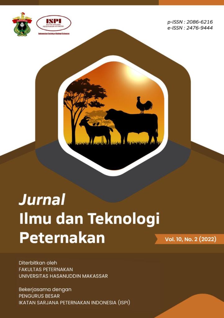 Cover Jurnal Ilmu dan Teknologi Peternakan