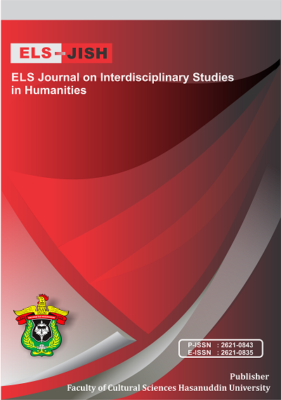 Cover ELS Journal on Interdisciplinary Studies in Humanities